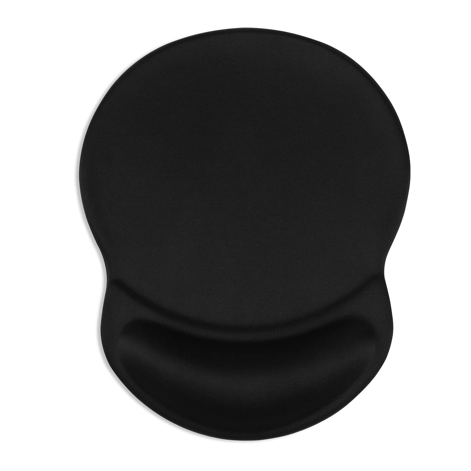 Black Ergonomic Mouse Pad with Gel Wrist Rest Support