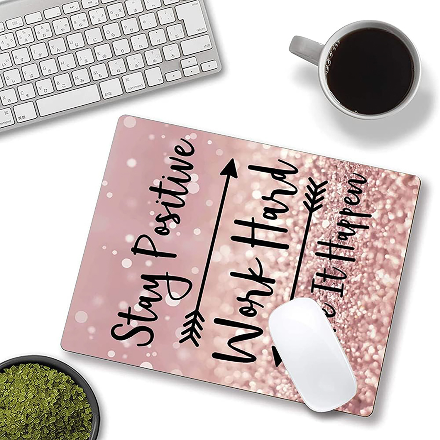 Square Non-Slip Rubber Base Office Mouse Pads For Laptop